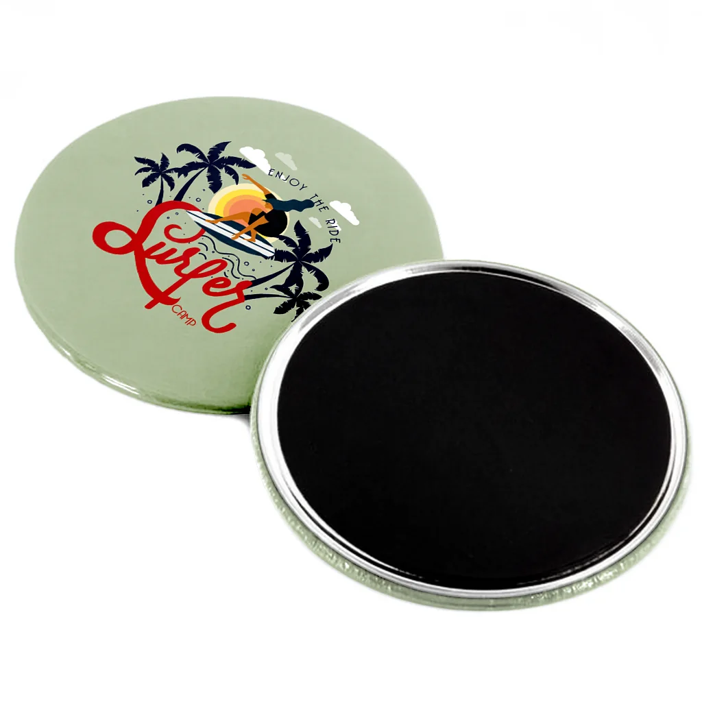 3" Round Custom Fridge Magnet Button